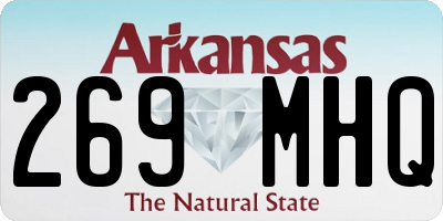 AR license plate 269MHQ