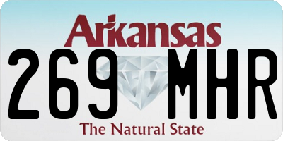 AR license plate 269MHR