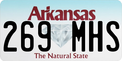 AR license plate 269MHS
