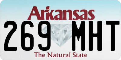 AR license plate 269MHT