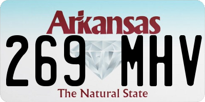AR license plate 269MHV