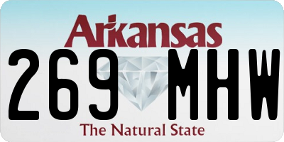 AR license plate 269MHW