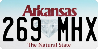 AR license plate 269MHX