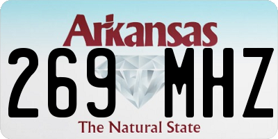 AR license plate 269MHZ