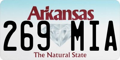 AR license plate 269MIA