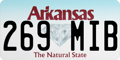 AR license plate 269MIB