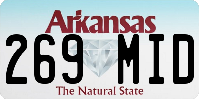 AR license plate 269MID