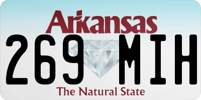AR license plate 269MIH