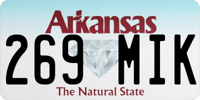 AR license plate 269MIK