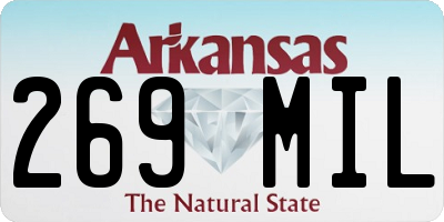 AR license plate 269MIL