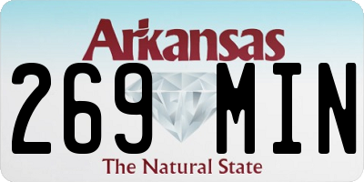 AR license plate 269MIN