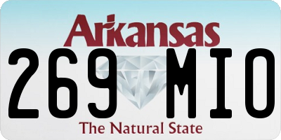 AR license plate 269MIO