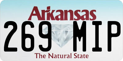 AR license plate 269MIP