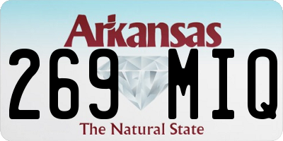 AR license plate 269MIQ
