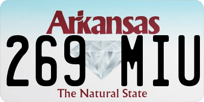AR license plate 269MIU