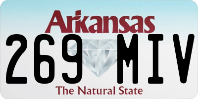 AR license plate 269MIV