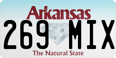 AR license plate 269MIX