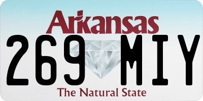 AR license plate 269MIY