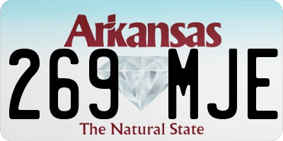 AR license plate 269MJE