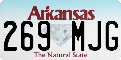 AR license plate 269MJG