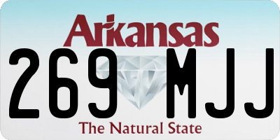 AR license plate 269MJJ