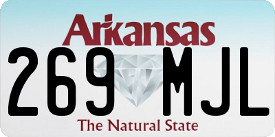 AR license plate 269MJL