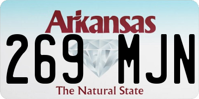 AR license plate 269MJN