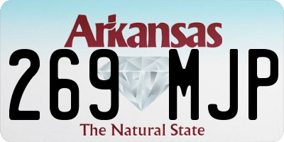 AR license plate 269MJP
