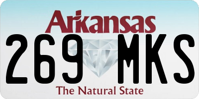 AR license plate 269MKS
