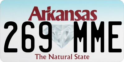 AR license plate 269MME