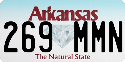 AR license plate 269MMN