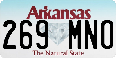 AR license plate 269MNO