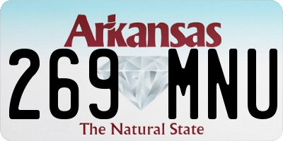 AR license plate 269MNU