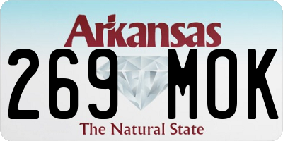AR license plate 269MOK