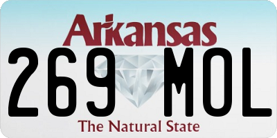 AR license plate 269MOL