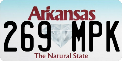 AR license plate 269MPK
