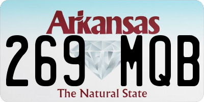 AR license plate 269MQB