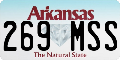 AR license plate 269MSS