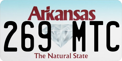 AR license plate 269MTC