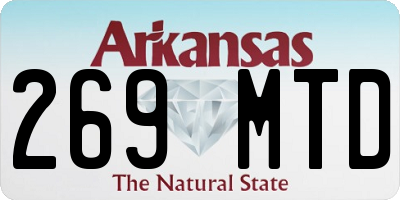 AR license plate 269MTD