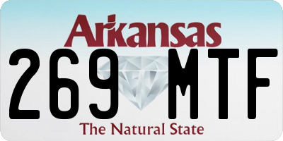 AR license plate 269MTF