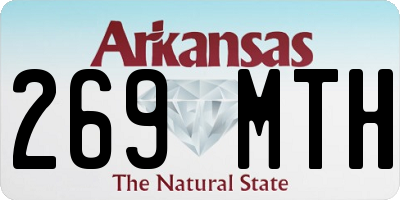 AR license plate 269MTH