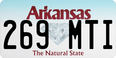 AR license plate 269MTI