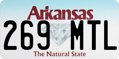 AR license plate 269MTL
