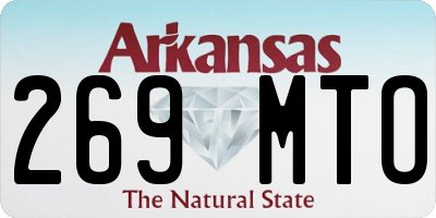 AR license plate 269MTO