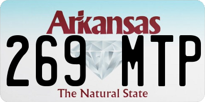 AR license plate 269MTP