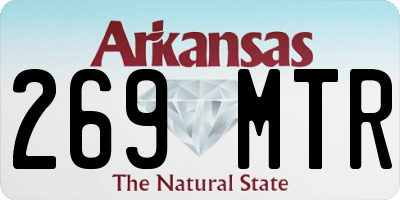 AR license plate 269MTR