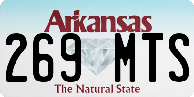 AR license plate 269MTS