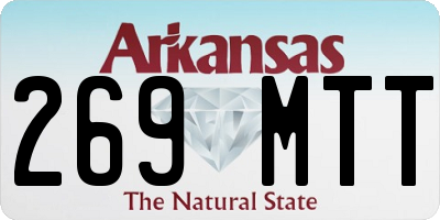 AR license plate 269MTT
