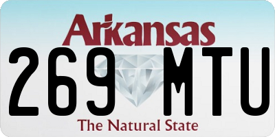 AR license plate 269MTU
